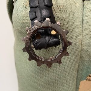 Cool belt made out of old tire! Steampunk. Size XXS-S, max 33.5”